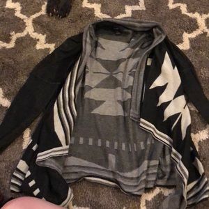 Black and cream cardigan